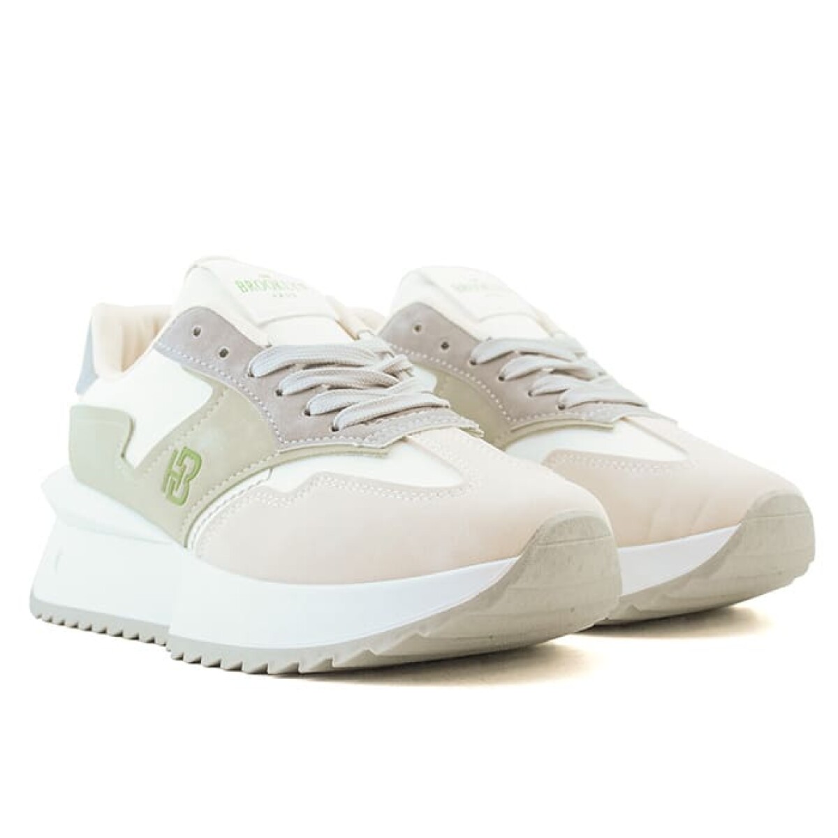 Championes Brooklyn Haus Bridny de Mujer - Blanco-verde 