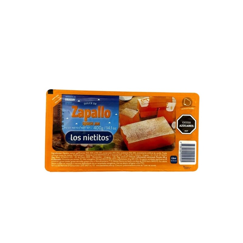 D.LOS NIETITOS ZAPALLO 400G D.los Nietitos Zapallo 400g