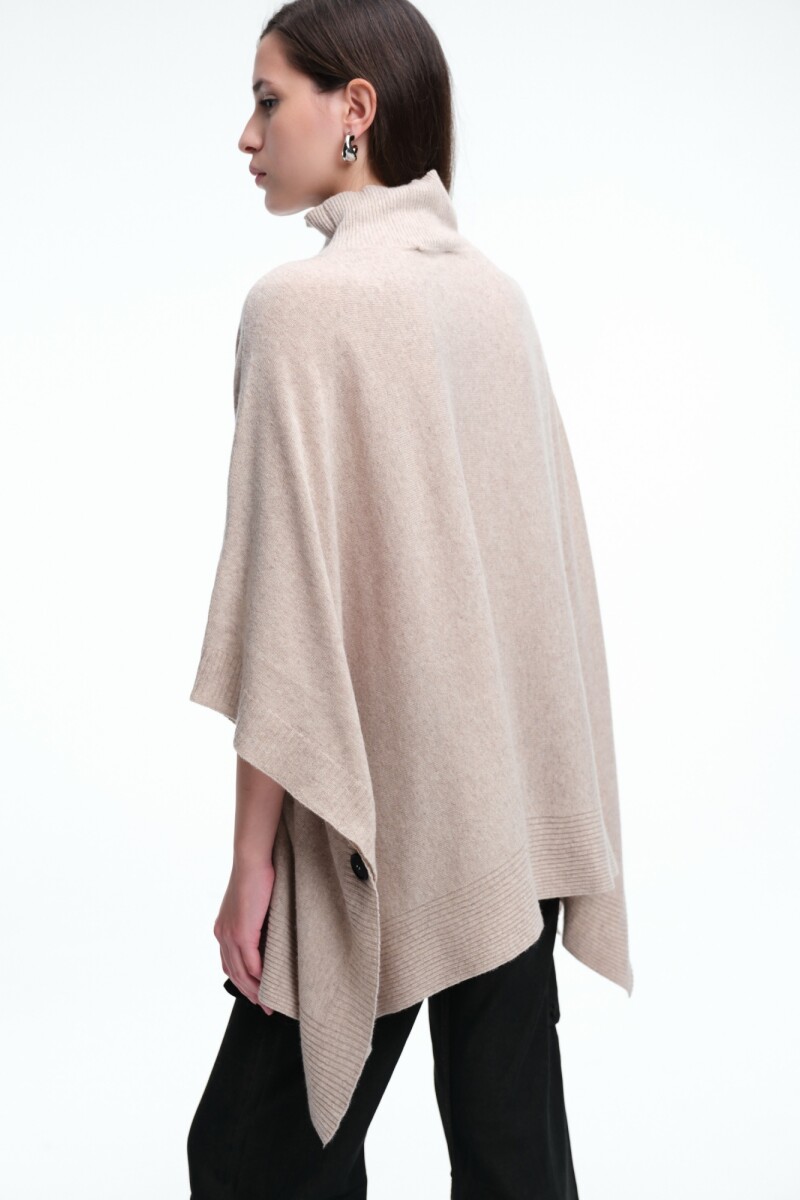 PONCHO TEJIDO Beige