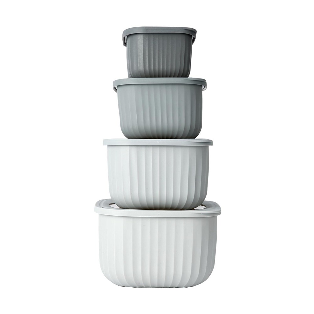 SET 4 TUPPERS 43268993 GRIS POLIPROPILENO 43268993