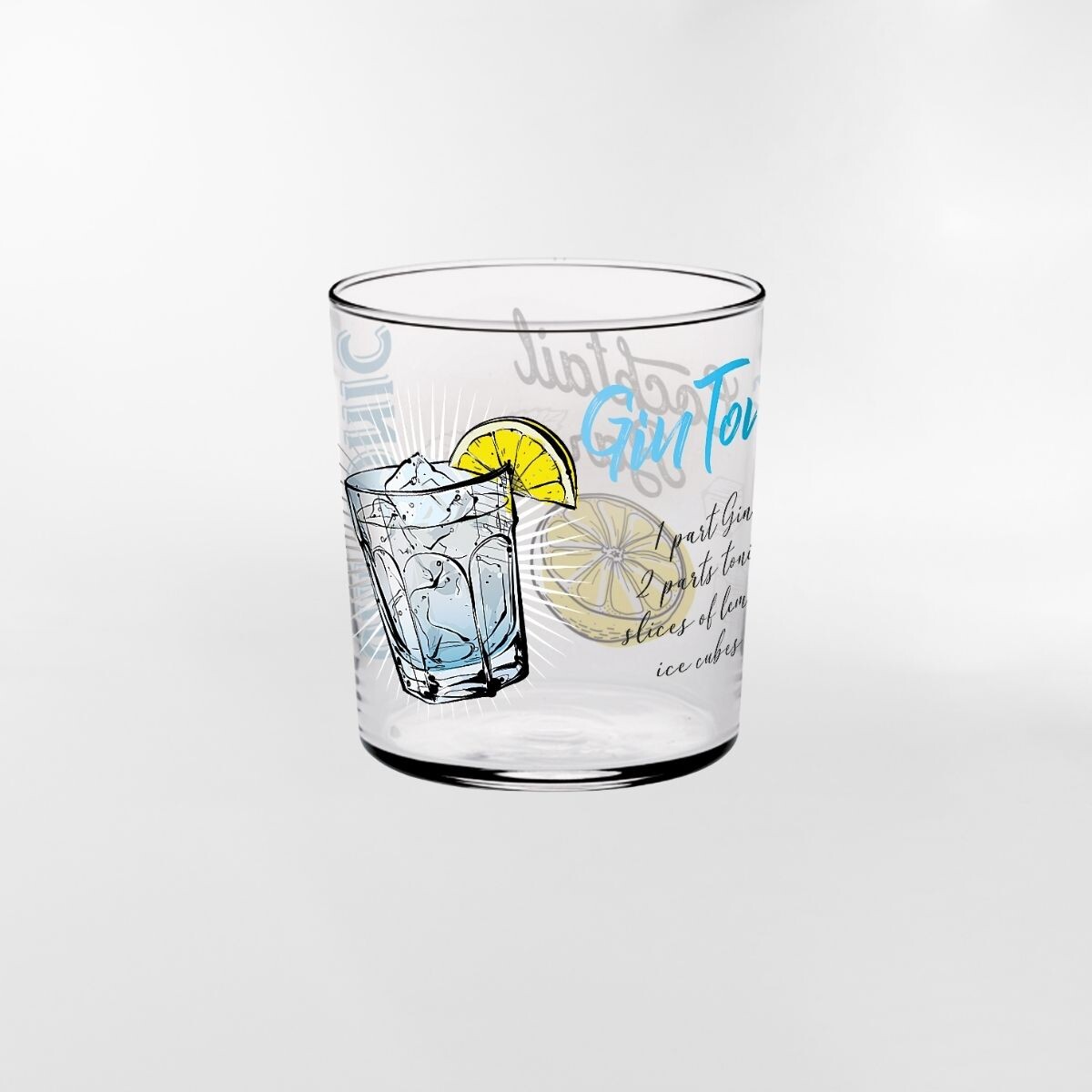 VASO DRINK GIN TONIC BLANCO 