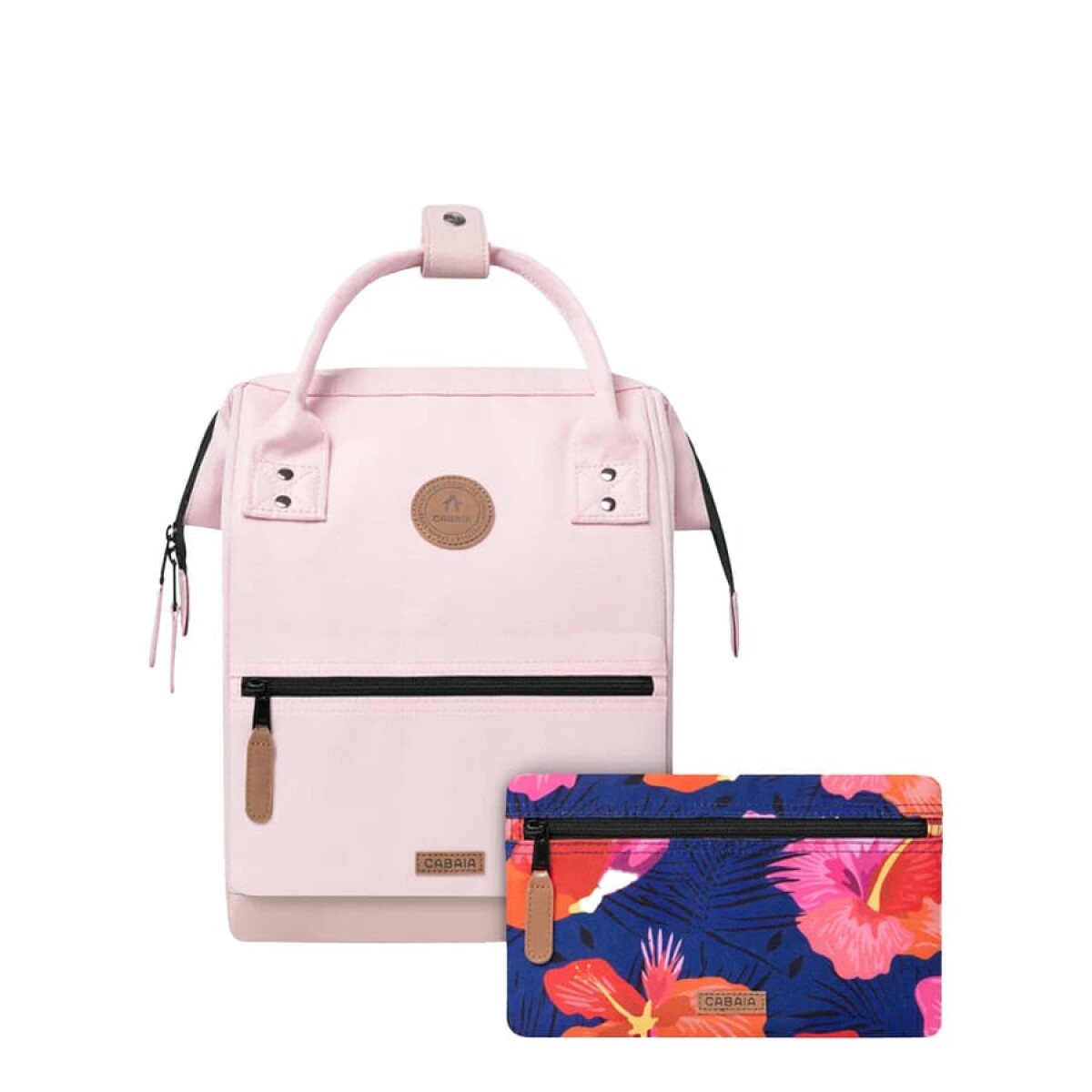 Mochilas - Cabaia - Cabaia Mochila HANOI M 23L de Mujer - CABA-OXFREC-HA02 - Rosado-floral 