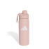Botella Adidas Metálica Con Tapón De Rosca 0.6 L Rosado