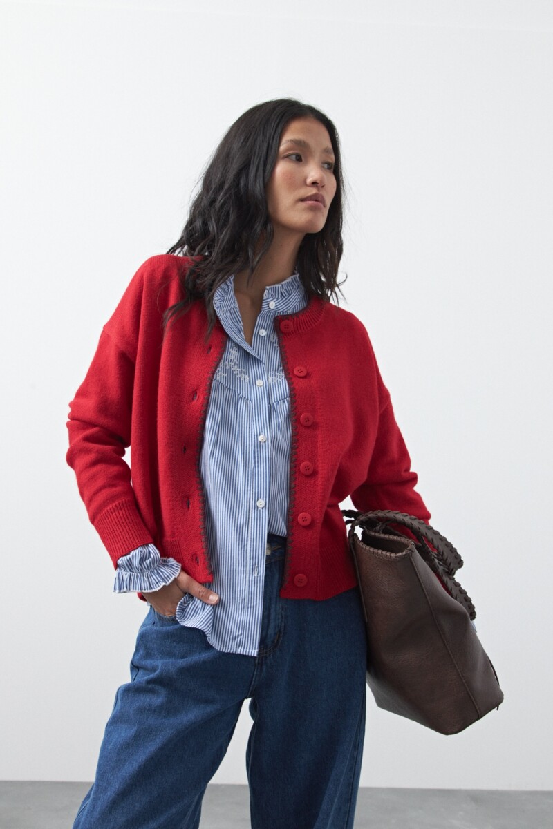 CARDIGAN TELMA Rojo