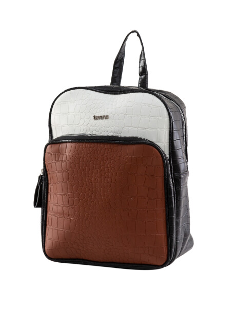 Mochila Croco Crema