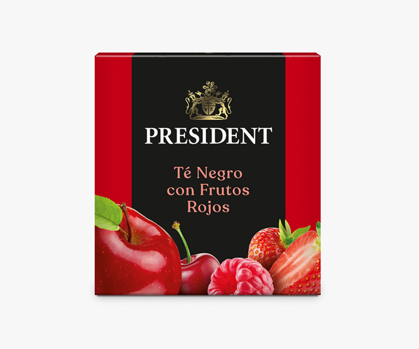 Té President línea sabores - Té negro con frutos rojos 