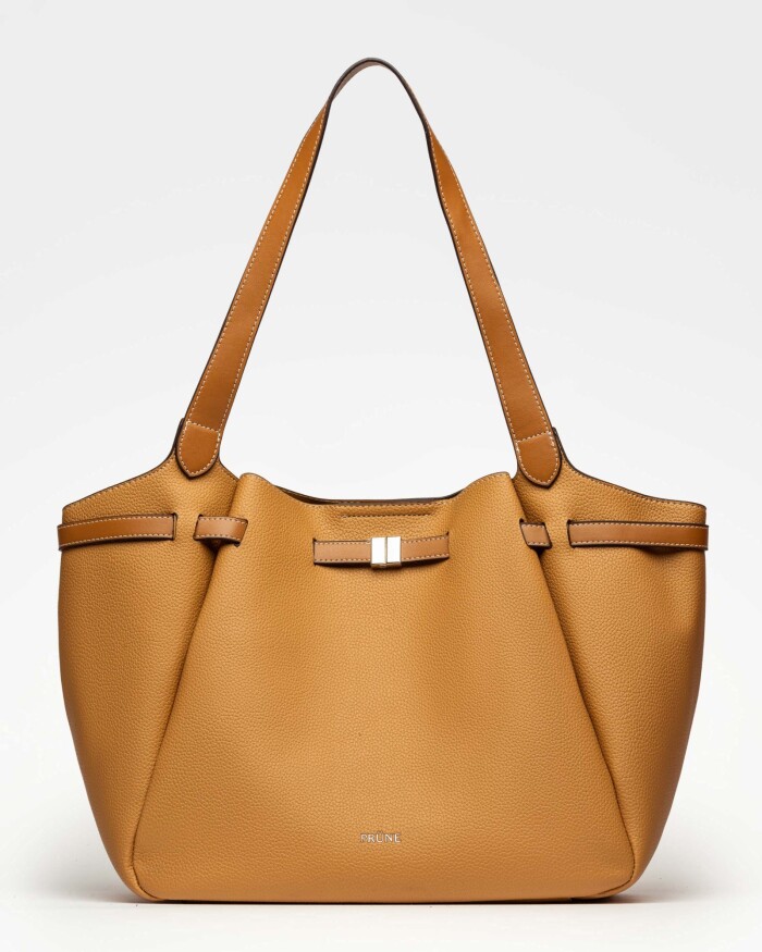 Bolso Marble en efecto cuero graneado Cuoio