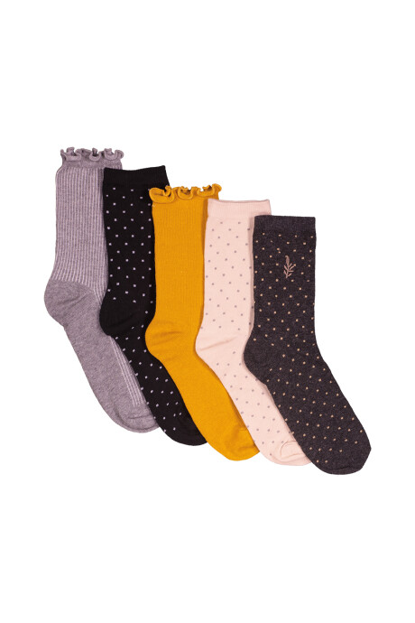 Pack 5 Crew Bloomy Estampado 1