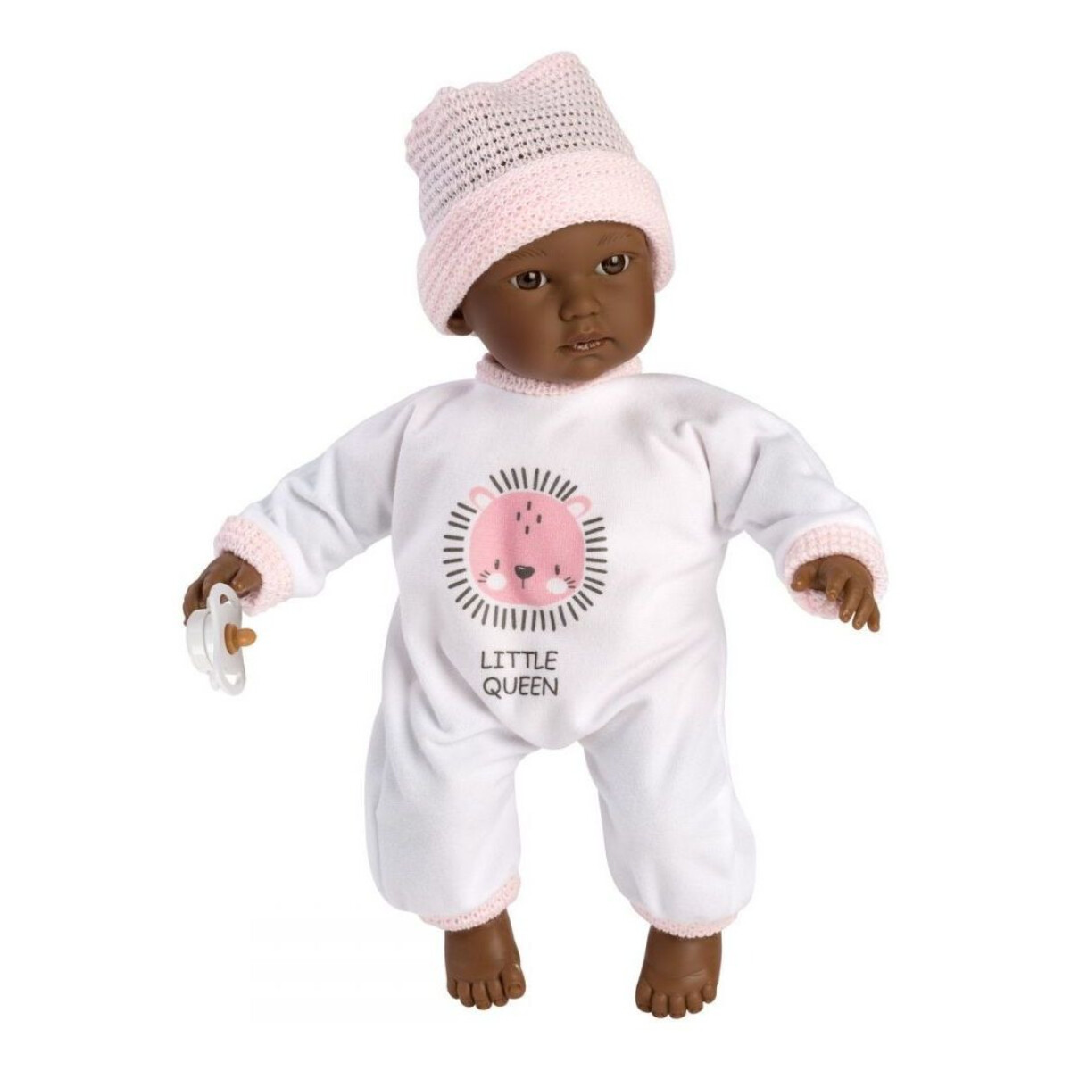 Muñeca Bebe Recien Nacida Cuca Llorens Morena Llorona Niña 