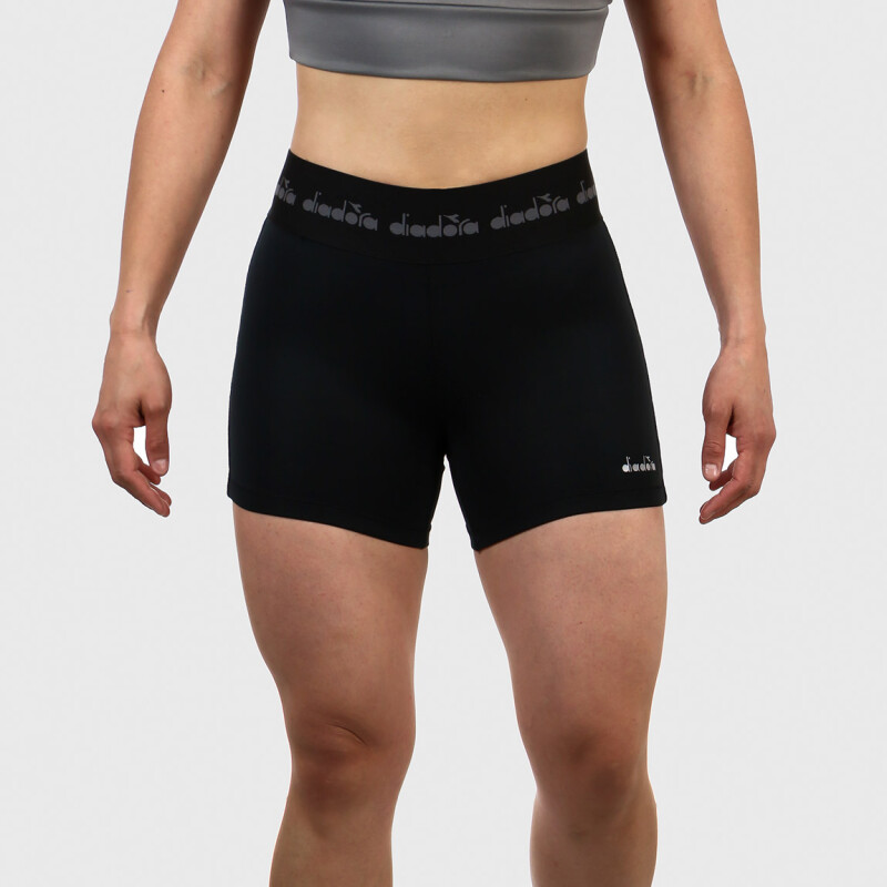 Diadora Dama Sport Calza Short - Black Negro-negro