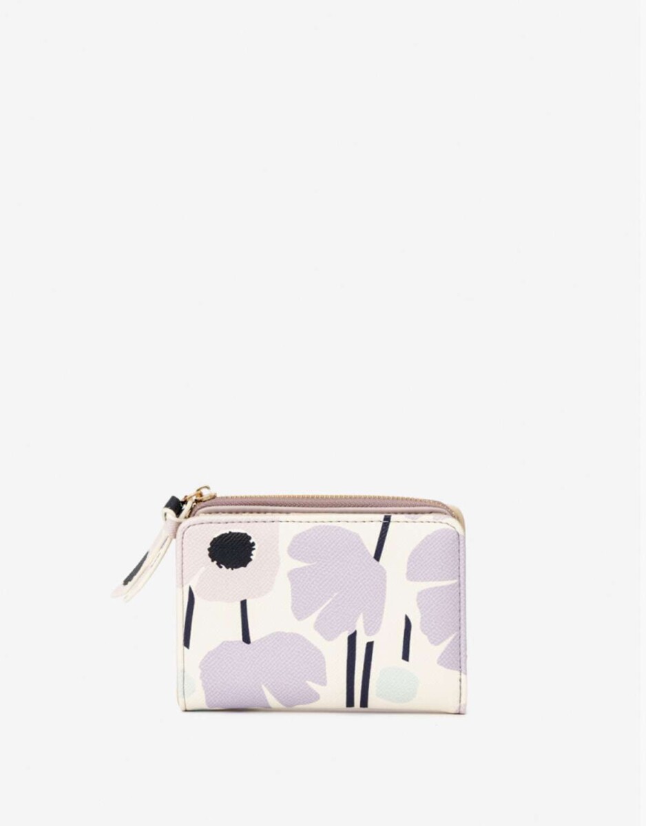 Billetera Horizontal - Estampado Flores 