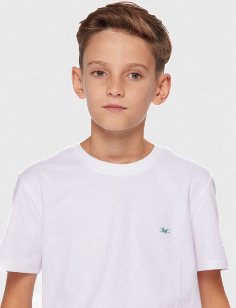 REMERA BÁSICA DE ALGODÓN Blanco