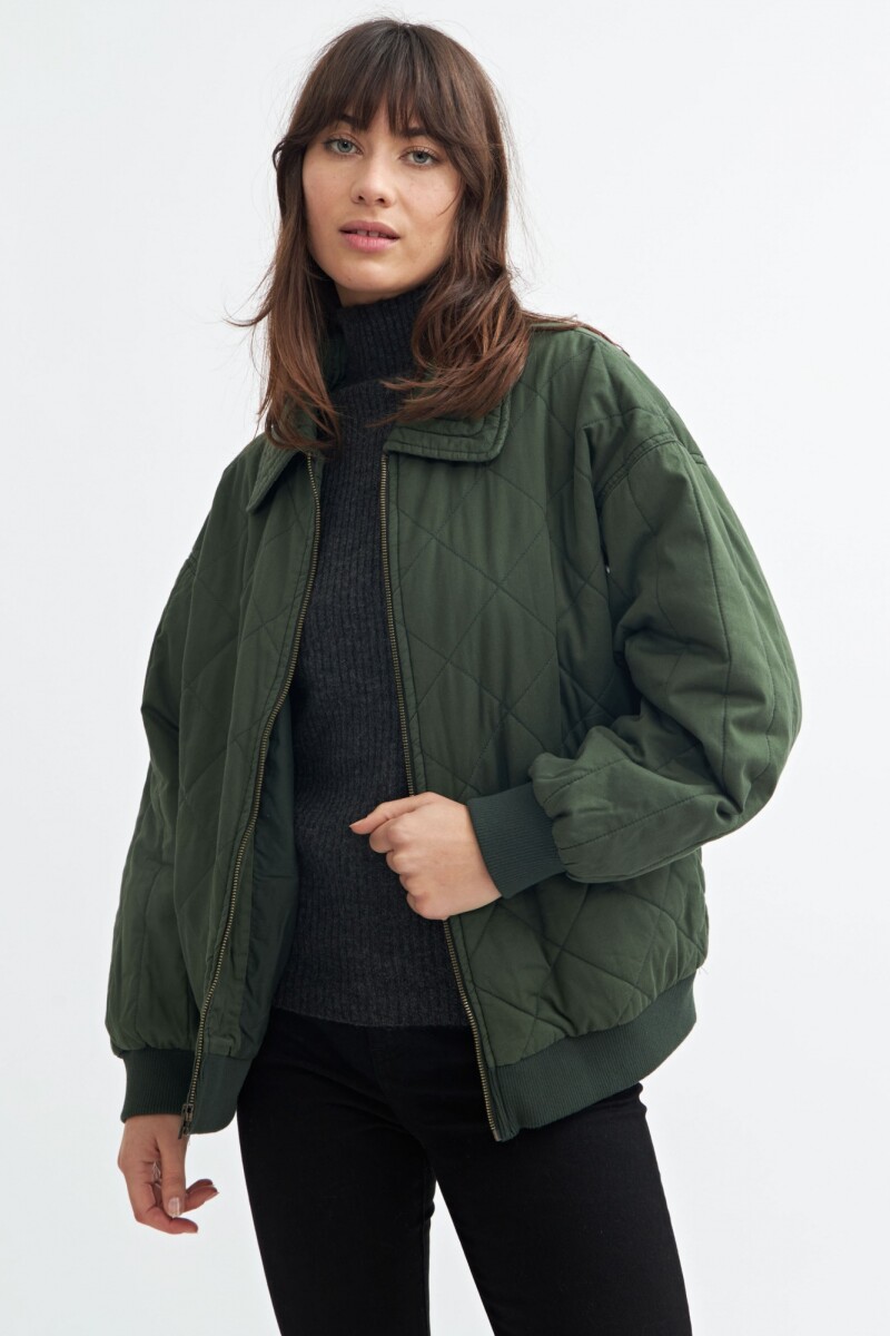 Campera con padding - Mujer - VERDE OLIVA 