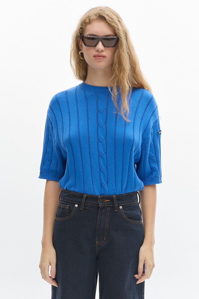 Knit T-shirt Jody Azul