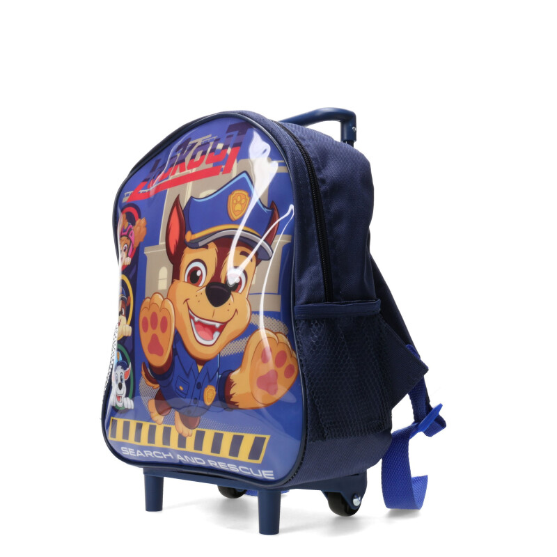 Mochila Paw Patrol Lookout Con Carro Azul - Marino