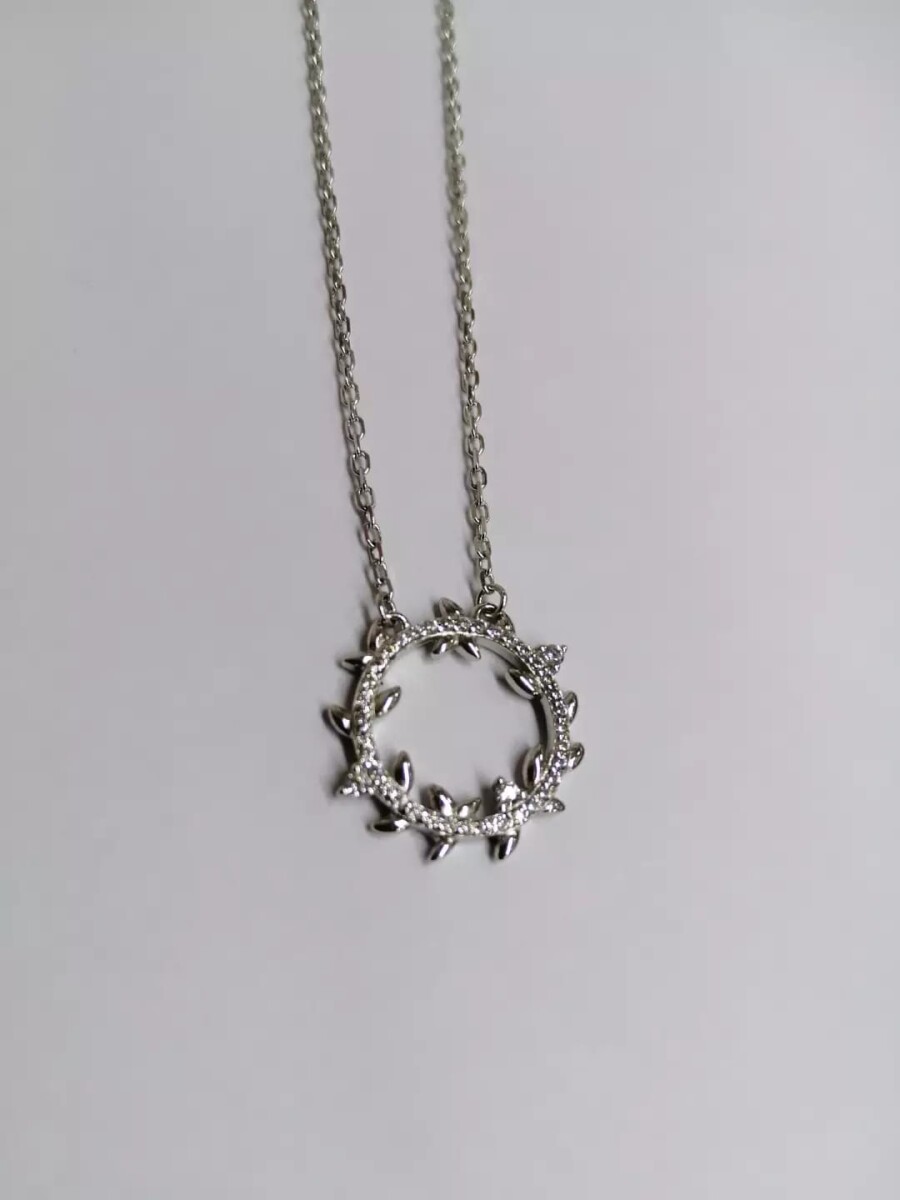 Cadena conjunto con colgante circulo 
