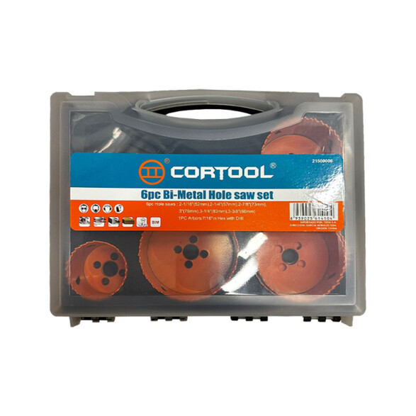 Juego de sierras mechas copa bimetálica 6 piezas CT5902