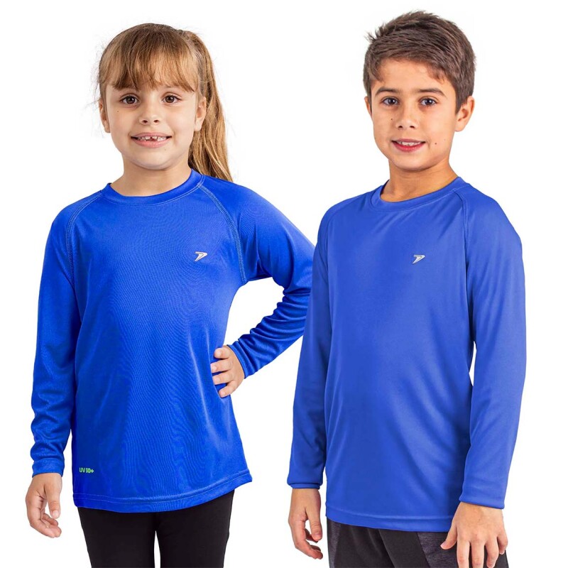 Poker Camisa Manga Larga Uv50+ Junior 4 Marino