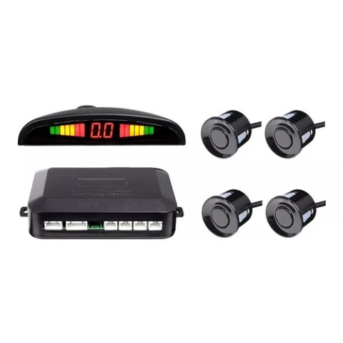 KIT ESTACIONAMIENTO 4 SENSORES CON DISPLAY (GRIS) Kit Estacionamiento 4 Sensores Con Display (gris)