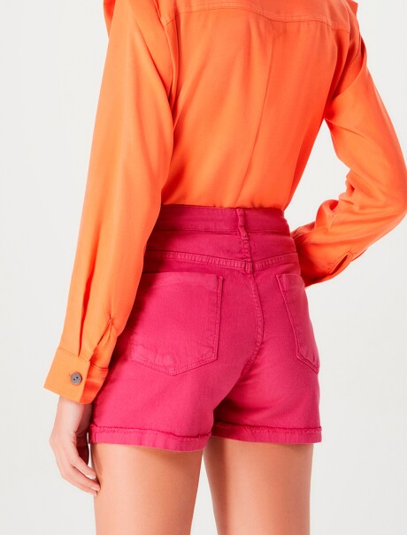 SHORT BÁSICO CINTURA ALTA ROSA