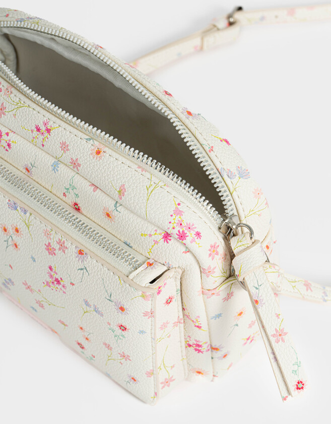Bandoleras Clasico Bandolera Con Bolsillo - Estampado Flores