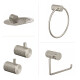 Set De Accesorios Para Baño Metal Signature Gris Brushed