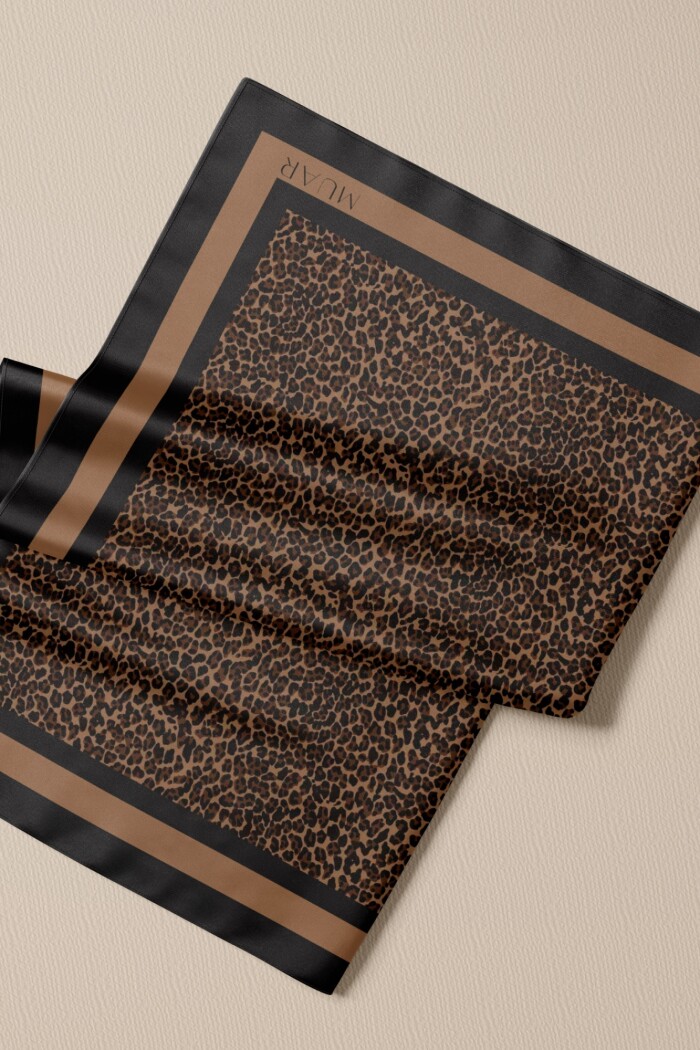 PAÑUELO CHOCOLATE LEOPARD MINI PAÑUELO CHOCOLATE LEOPARD MINI
