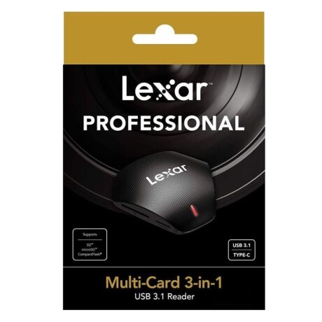 Lector Lexar Multi-card 3 en 1 Sd/microsd USB 3.1 RW500 001