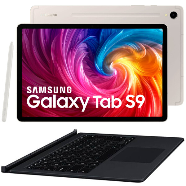 Tablet Samsung Tab S9 11” + Teclado/estuche BEIGE