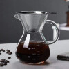 Pouvover Cafetera Pour Over de Vidrio – Café de Goteo Manual con Filtro de Acero Inoxidable 400ml Pouvover Cafetera Pour Over de Vidrio – Café de Goteo Manual con Filtro de Acero Inoxidable 400ml