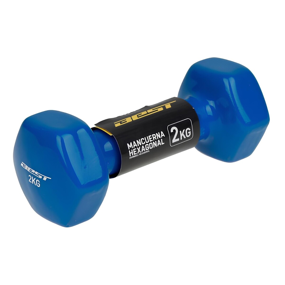 Mancuerna de vinilo 2 kg Best para fuerza en casa 