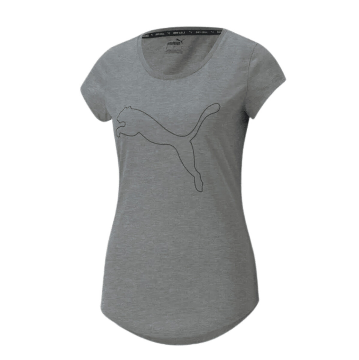 Remera de Mujer Puma Performance Heather Cat Puma - Gris 