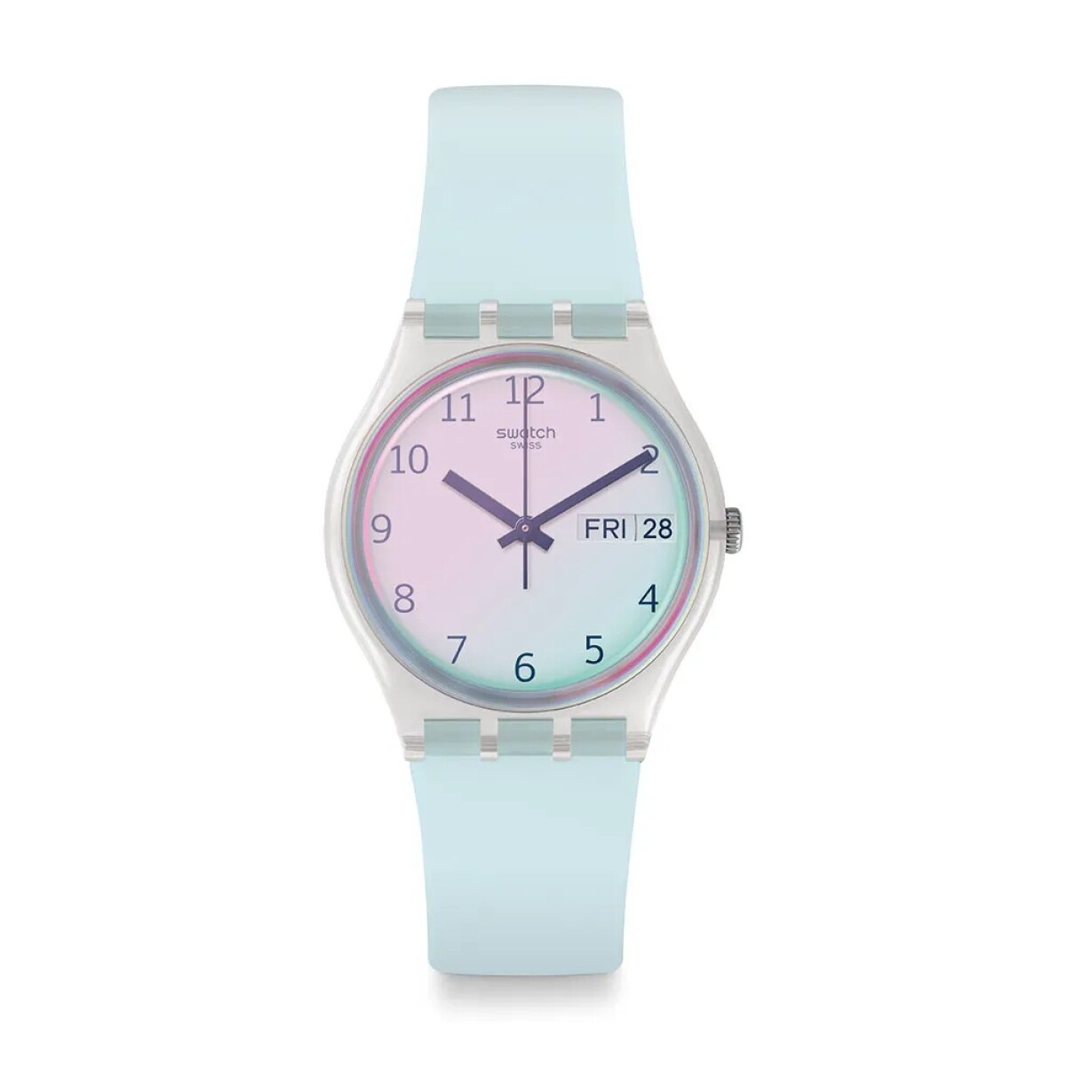 Reloj Swatch Ultraciel para mujer de silicona GE713 - Blanco 