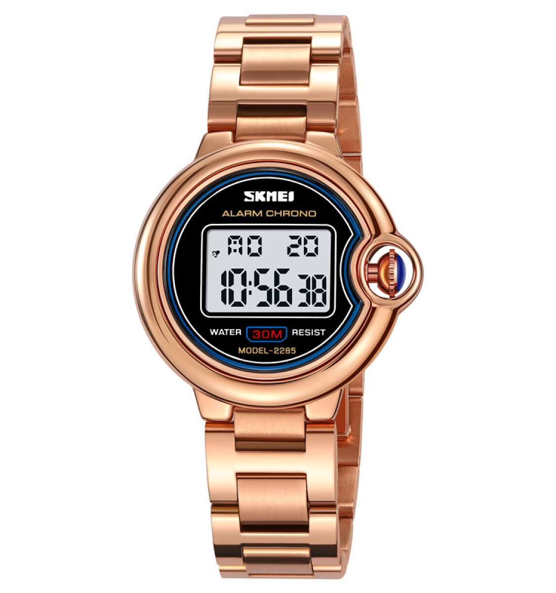 Reloj Skmei 2285rg Digital Unisex Oro Rosa 