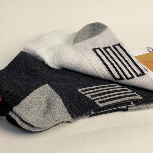 Soquete depportivo Pack x3 Oxx White/black/grey