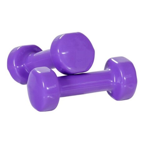 Set de mancuernas revestidas Best en valija 10Kg Negro