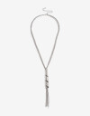 Collares Largos Metal Collares Largos, Espiral - Plateado Rodio