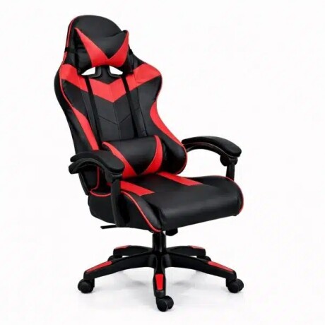 Silla Gamer Ergonómica con Masajes Negra y Roja 001