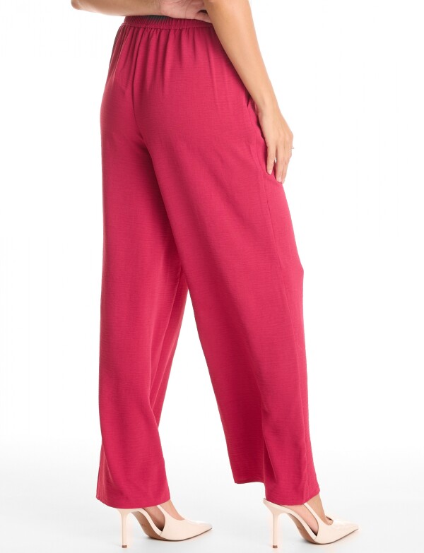 Palazzo Wide Leg Pinzas FUCSIA