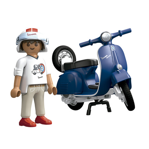 Motociclista con Vespa 1969 Playmobil 16 Piezas U