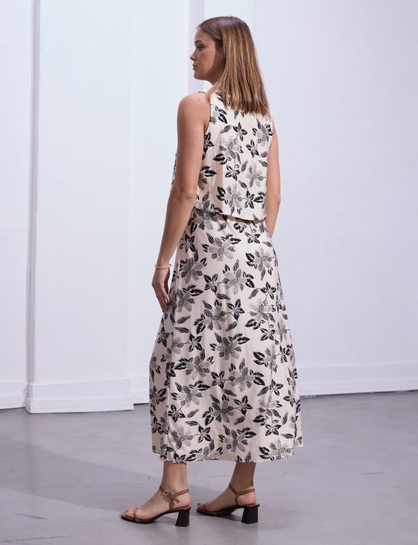Vestido Maxi Printed BEIGE/MULTI
