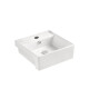 Bacha De Semi Encastre Sobreponer Blanca Porcelana 41X41X15