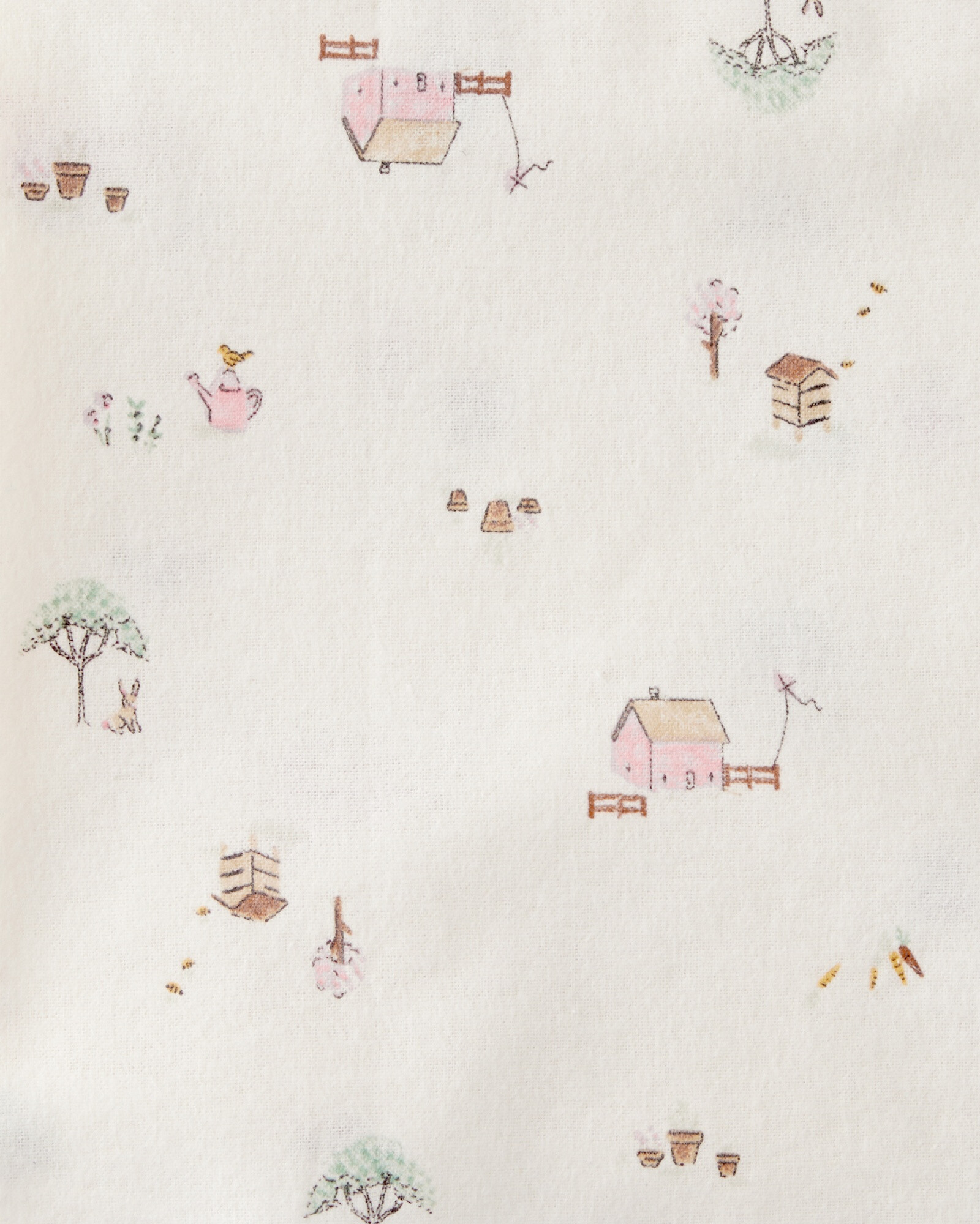 Pack cuatro mantas recibidoras de algodón, diseño floral Pack cuatro mantas recibidoras de algodón, diseño floral