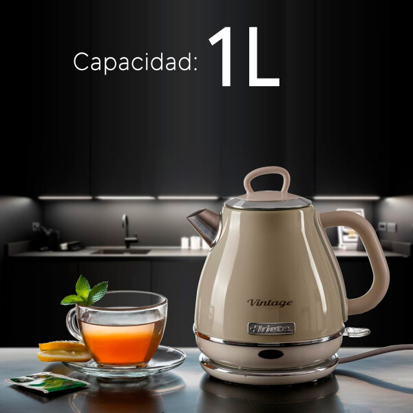 Hervidor Eléctrico Ariete Vintage Retro 2869 1.7 L BEIGE