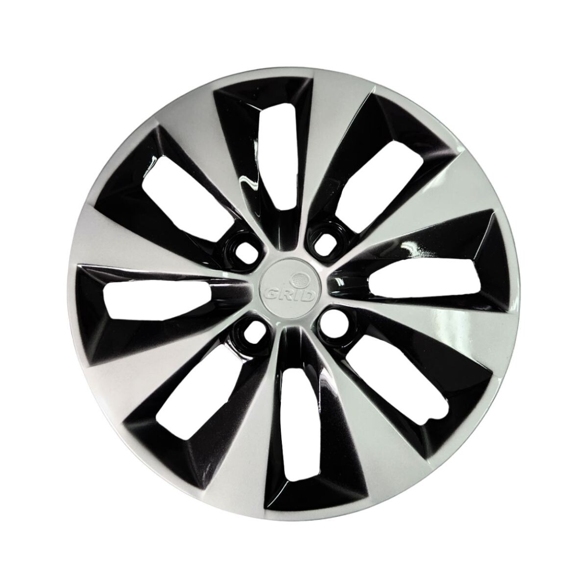 TAZA DE RUEDA RODADO 14 NEGRA / PLATEADA 