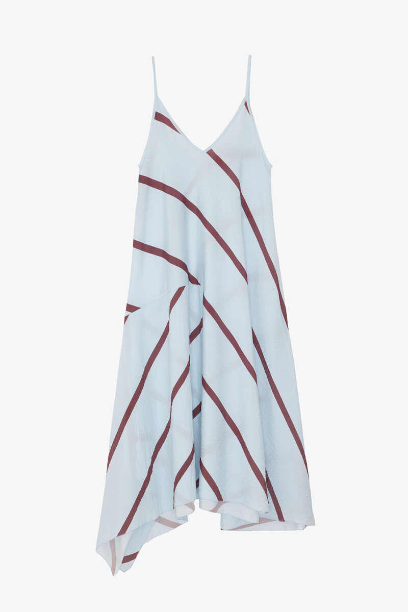VESTIDO PRINT Azul