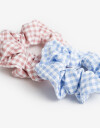 Skunzies Set Set De Scrunchies Estampadas - Estampado Geometrico