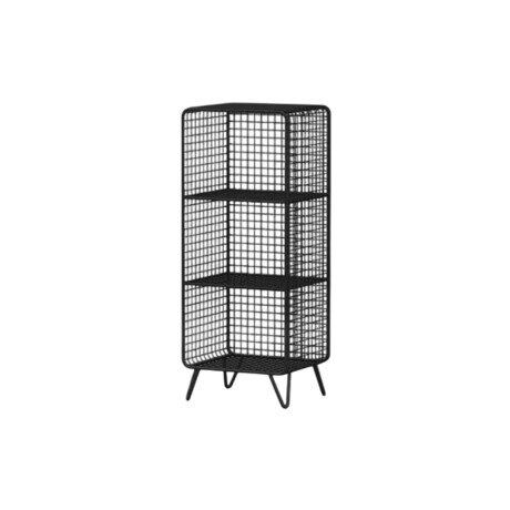 Rack tres estantes vertical Negro