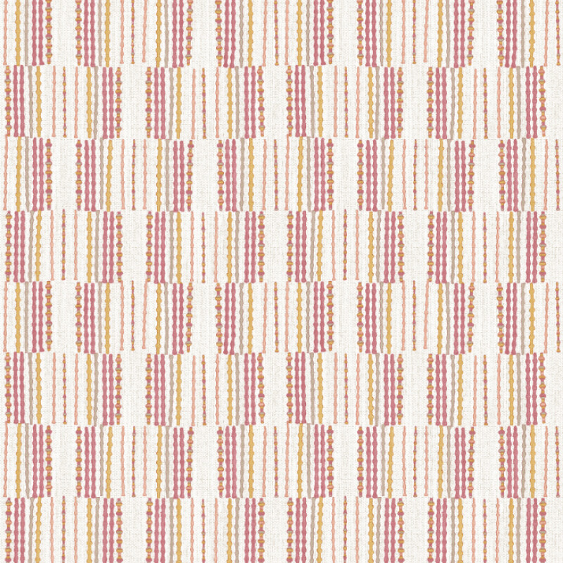 COLECCIÓN BLUEBELL - BURGEN ORANGE GEOMETRIC LINEN - N/A