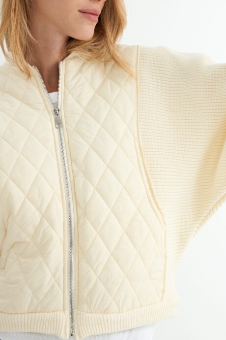 ABRIGO ODORATA C/CIERRE BLANCO